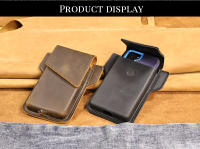 Bolsa De Cintura Casual Para Hombres Con Diseño Único De Primera Capa De Cuero Vaca Protege Mejor Tus Cosas Personales - details 1