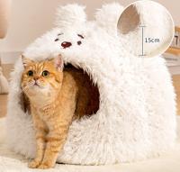 Cama De Gato Cómoda Y Caliente De Peluche Suave Para Pequeños Y Medianos Perros Y Gatos Hogar De Mascotas Adecuada Para Descanso Profundo - details 5