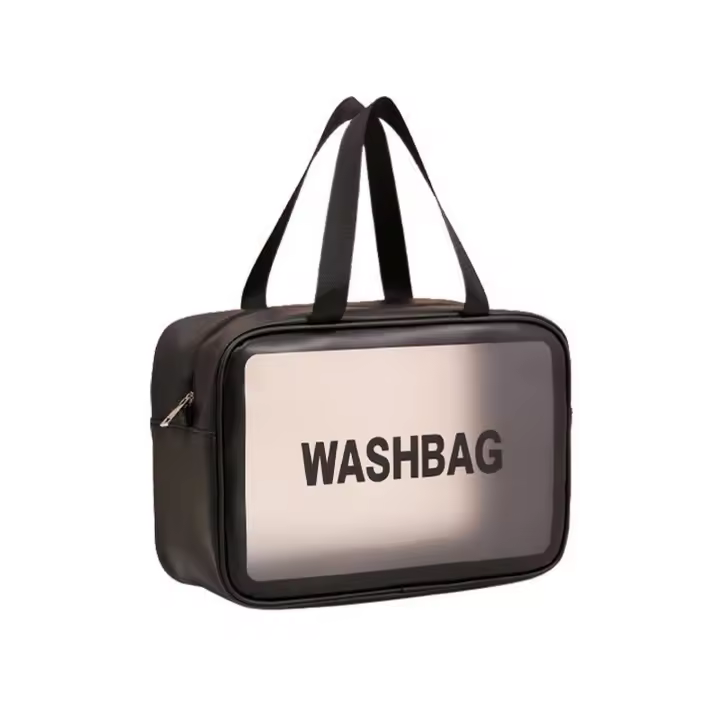 1-3 Uds Bolsas Neceser Transparente para Viaje, Neceser de Viaje para Maquillaje de PVC Portátil Organizador Cosmético con Cremallera, Estuche de Transporte para Mujer, Negocios,Baño - 1