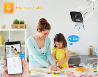 Cámara IP 4K 8MP Exterior POE H.265 Onvif Metal Bullet CCTV Vigilancia Nocturna En Color Cámara De Seguridad Para Hogar Con Audio - details 4