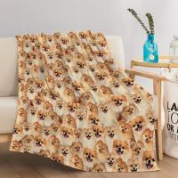 Manta De Pomeranian Para Niños Regalo Para Amantes De Los Pomeranians Manta Suave Y Cálida Para Sofá Cama Cómoda Estilo Americano - details 4