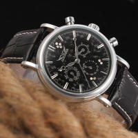 Reloj Mecánico Automático JARAGAR 348 Para Hombre Con Correa De Cuero Lujo Resistente Al Agua Casual Business Reloj Hombre - details 24