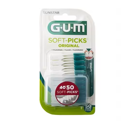 Gum Soft Picks para Limpieza Dental Profunda y Fácil de Acceso - 40 Unidades - 1