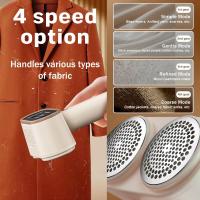 Quitapelusas recargable para Ropa, Con motor dual, Pantalla digital, cabezal Doble para Telas y sofás, 4 velocidades, Cuchillas de Maple inoxidable de 12 Hojas para eliminar pelusas, Bolitas y bolas de pelo. - details 1