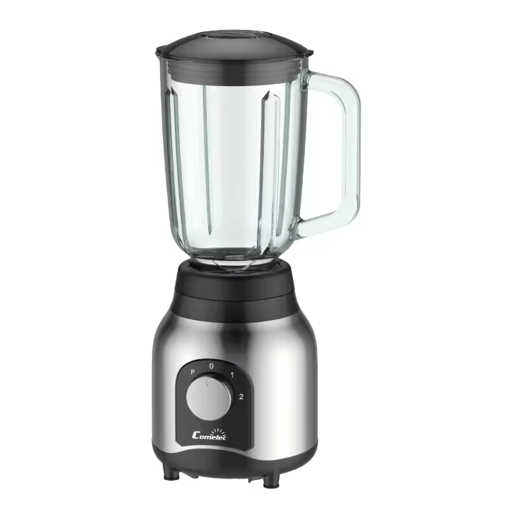 MARCA comelec  - batidora vaso- MEZCLADORA DE ALIMENTOS  - MODELO bl 7156 - JARRA CRISTAL - VIDRIO  - 1.5 LITROS - CON CUCHILLAS PICA HIELO - 2 VELOCIDADES  - 800 W - 1