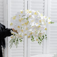 Rama De Orquídea Con Mariposas Artificiales Para Decoración De Vaso DIY Fiesta De Boda Cumpleaños Decoración De Fiesta - details 2