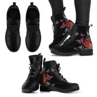 SP Nuevas Botas Martin de otoño E Invierno, BOTAS DE TRABAJO británicas con estampado digital de Dibujos animados para Damas, BOTAS Altas de cuero de gran tamaño. - details 4