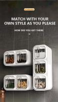 Organizador De Cocina Para Condimentos Y Especias Caja De Almacenamiento Montada En La Pared Jars Modernas Para La Casa Y Jardín - details 6