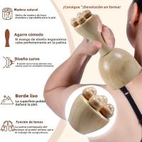 FITPERT Copa De Terapia De Madera Para Modelado Corporal Y Reducción De Celulitis Herramienta De Masaje Para Drenaje Lírico - details 8