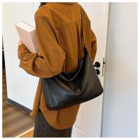 Bolso De Hombro Para Mujer De Cuero PU Vintage Estilo Maillard Casual Gran Capacidad Textura Moda Cruzado Bolso De Compa\u00f1ero - details 5