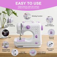 Máquina de Coser Portátil Eléctrica | Kit de Costura Includo | Compacta para Hogar, Viajes y Punto Cruzado | Ideal para Principiantes y Proyectos DIY - details 9