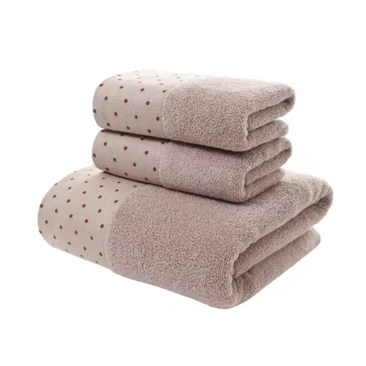 Juego De Toallas De Algodón Blanca 3 Piezas Bordadas Para Baño Toalla Grande Toalla De Rostro Toalla De Mano Uso Diario Regalo Personalizado - 1