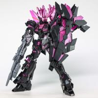 Figura De Acción Coleccionable Unicornio Banshee XD En Negro Y Morado Para Niños Y Adultos Modelo a Escala 1/144 Regalo Decorativo - details 0