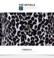 Chaleco De Moda Para Hombre Estampado De Leopardo Estilo Británico Casual Slim Para Bodas Y Trabajo Cierre Único Largo Completo - details 14
