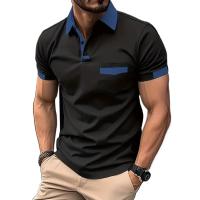 Camiseta De Polo Para Hombre Con Mangas Cortas Y Bolsillos Color Sólido Talla Grande Transpirable Ligera De Luxo Casual Verano - details 2