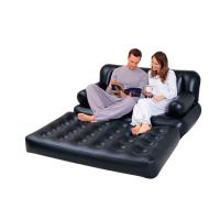 Sofá cama hinchable negro multi posición de una plaza o dos plazas 191x97x64cm o 188x152x64cm - details 2