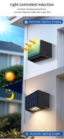 Lámpara De Pared Solar Moderna 10W COB IP65 Impermeable Para Exterior Decoración De Jardín Patio Valla Ambiente - details 5