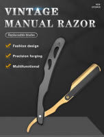 Cuchillo De Afeitar Profesional De Acero Inoxidable Con Soporte Para Barbieros Cuchilla Recta Para Barba Y Cabello Para Hombres - details 0