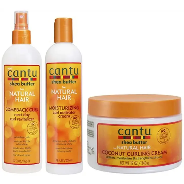 CANTU PACK 3 UNID. COMEBACK-CURLING CREAM-MOISTURIZING CURL ACTIVADOR - 1