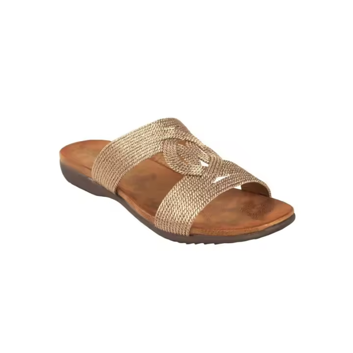 AMARPIES 23575 BRONCE  36000 25V PALA TIRAS CORDON METALIZADO BRONCE - 1