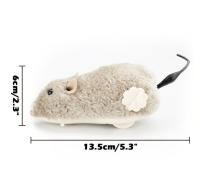 Juguete Para Gatos De Manteca Y Plástico Simulación De Rata De Cuarzo Duradero Juguete Interactivo Para Gatos En Interiores Alivio De Boredom Sin Baterías Suministros Para Mascotas - details 1