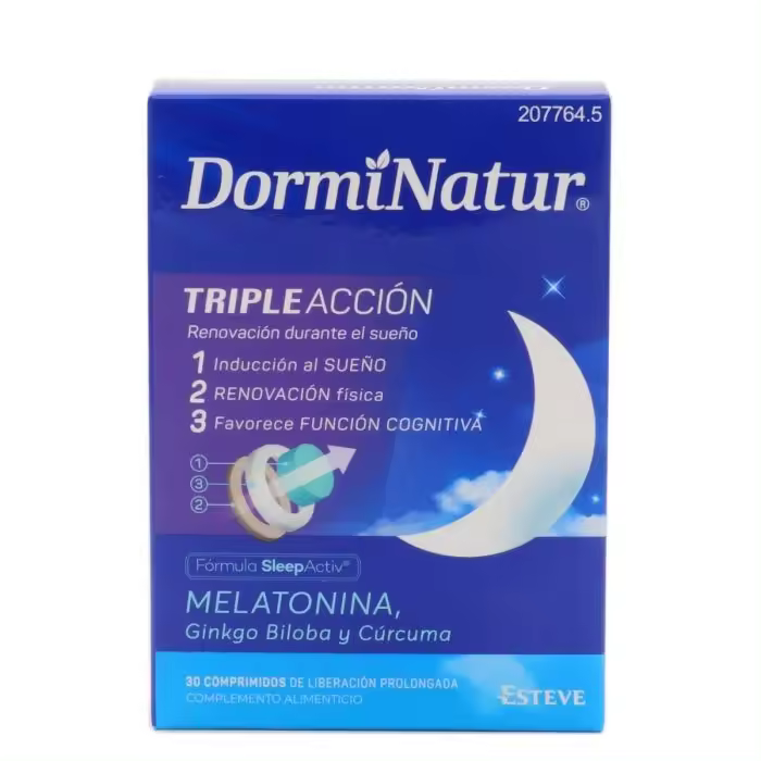 DORMINATUR TRIPLE ACCION 30 COMP LIBERACION PROLONGADA Esteve - 1