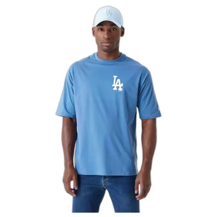 Camiseta de Manga Corta New Era Oversized La Dodgers World Series para hombre en color azul - 1