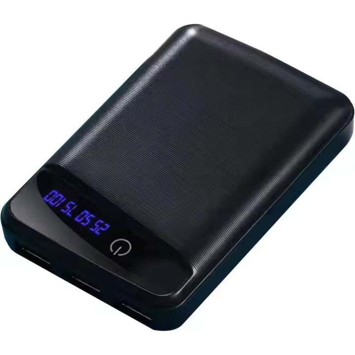 Batería externa de carga rápida, 3 x 18650, carcasas de plástico, 3 puertos USB, batería de entrada no incluida, artículos esenciales de viaje - 1