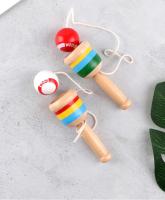 Juguete Montessori De Madera Para Desarrollar La Inteligencia Juego Tradicional De Arrojar Y Catch Con Espada Y Taza Juguetes Educativos Para Niños Aged 7+ - details 0