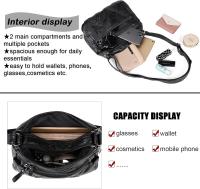 Bolso bandolera informal con múltiples bolsos para Mujer, Bolso de hombre, Bolso de Mensajero para use Diario, impermeable (median) - details 1