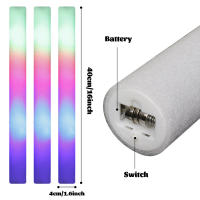 15/30Pcs LED Glow Sticks Coloridos Y Elegantes Tubos De Luz Para Fiestas Y Celebraciones Decoración Para Bodas Cumpleaños Y Más - details 3