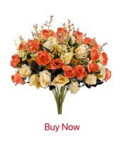 4Pcs Accesorios De Decoración Para El Hogar Hojas Silvestres Y Mariposas En Orchidáceas Silkenvas Para Decoración Del Hogar Flores Artificiales - details 4