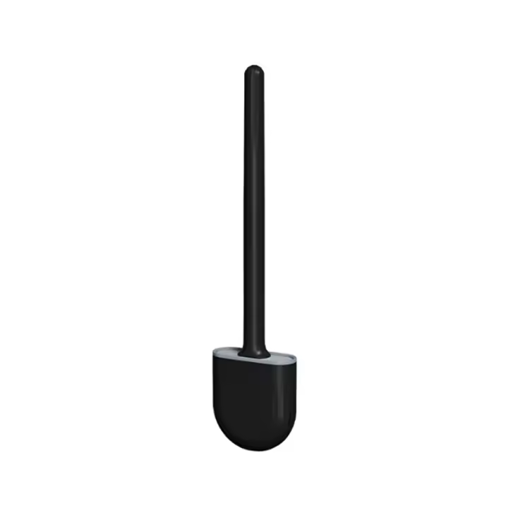 Cepillo De Inodoro De Silicona Con Soporte Montado En La Pared Para Baño Secado Rápido Limpieza Profunda Y Eficiente - 1