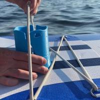 2 piezas Paddle Board Drink Holder, Kayak Drink Holder octple para Kayak Water Bottle Holder Herramienta de pesca y señuelos de almacenamiento Paddle Board Accesorios para la mayoría de las tazas de gran tamaño - details 3