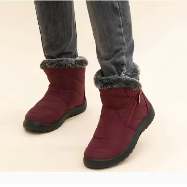 Eva Zorteon- Botas de nieve con cremallera lateral para mujer, informales, suaves, cómodas y cálidas . Marca Andarina. - 1