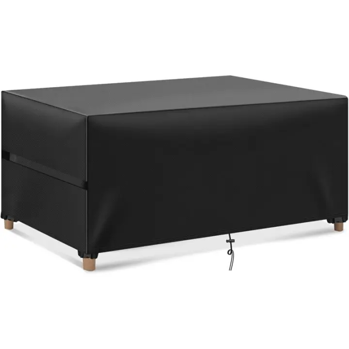 Bcc Cubierta Para Muebles De Jardín, 160x160x80cm Poliéster Negro Tela Oxford Cubierta Para Muebles De Jardín Cubierta Impermeable Para Mesa De Jardín Con Cordón Y Broche - 1