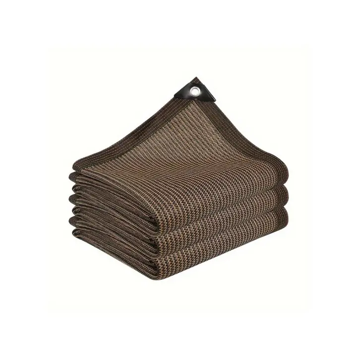 Red De Sombra Marrón anti-UV Toldo Para Jardín Fácil De Instalar Ideal Para Balcones Y Patios - 1
