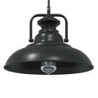 vidaXL Lámpara colgante E27 negra Ø 31 cm Hierro - details 0