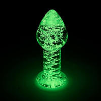 INTOYOU PLUG ANAL DE CRISTAL QUE BRILLA EN LA OSCURIDAD JUGUETES SEXUALES - details 0