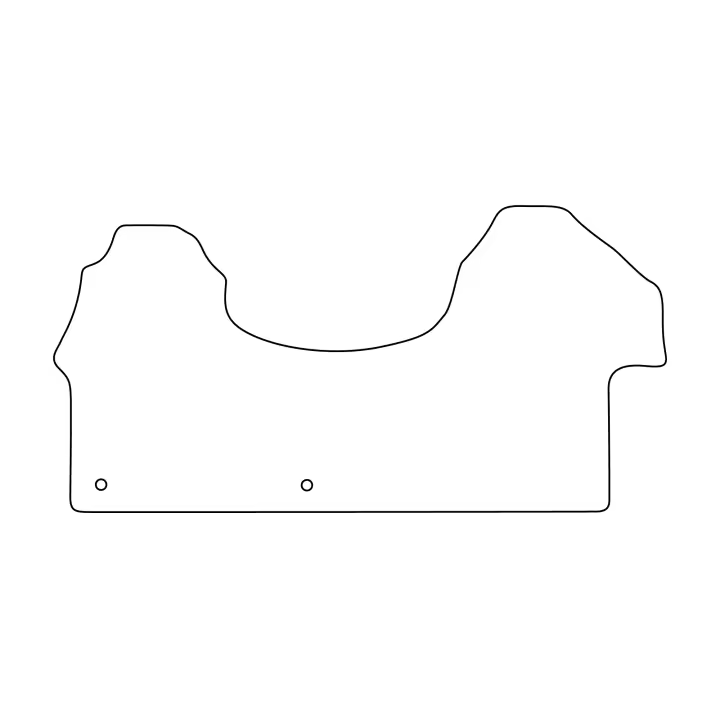 Juego de alfombrillas de terciopelo para Mercedes Sprinter III W907 2018- - acabado azul - 1