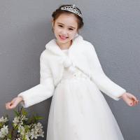 Chaqueta De Peluche Gruesa Para Niñas Princesa Con Capucha Corta Estilo Casual Cierre Único Solapa Floral Invierno Talla Trueña - details 6