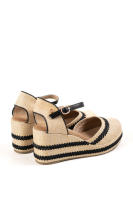 Alpargatas de cuña de espartos con plataforma con pulsera ajustable y diseño trenzado, ideales para un look boho chic en verano  cómodo, fresco y versátil, perfecto para cualquier ocasión Mynzi - details 0