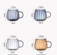Taza De Café De Vidrio Borosilicato De 400ml Con Patrón Creativo Para Desayuno Leche Agua Caliente Para Oficina Y Hogar - details 7
