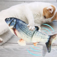Juguete Interactivo Para Gatos Y Perros Pez Eléctrico Que Saltita Realista Juguete De Peluche Para Gatos Interiores Ejercicio - details 3