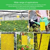 Gaps de Pegamento Amarillos para Insectos Voladores 30 Piezas Impermeables Resistentes a Alta Temperatura para Plantas y Mosquitos - details 1