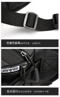 Bolsa De Cintura Para Hombres Antirrobo Con Correa Reflectante Múltiples Funciones Bolsa De Hombro Estilo Casual Material Nylon - details 29