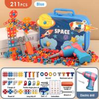 Juego De Juguetes Para Niños Herramientas Eléctricas Taladro De Dinosaurio Juego De Construcción 3D Educativo Para Niños Juguetes De Juego Pretendido Con Tornillos Y Pernos - details 8