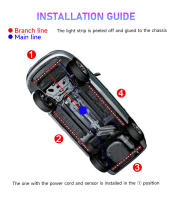Tira De Luz LED Symphony Para Coche 12V RGB Control Remoto Y Por Voz Iluminación Decorativa Atmosfera Neón Inalámbrica Resistente Al Agua Para Automóvil - details 7