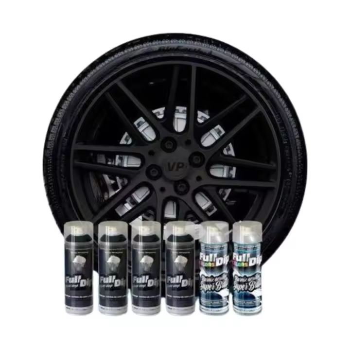 AutoFullCar - PACK 4 SPRAYS FULL DIP - NEGRO EXTRA BRILLO -400ml Unidad - 1