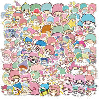 Pegatinas Sanrio Kawaii De Anime Para Cuadernos Botellas Y Scrapbooking 10/30/50/100pcs Dibujos De Little Twin Star - details 1